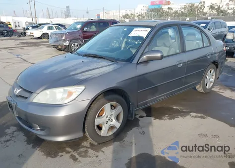 2004 Honda Civic Ex из США, поврежденный, VIN 2HGES26764H527060